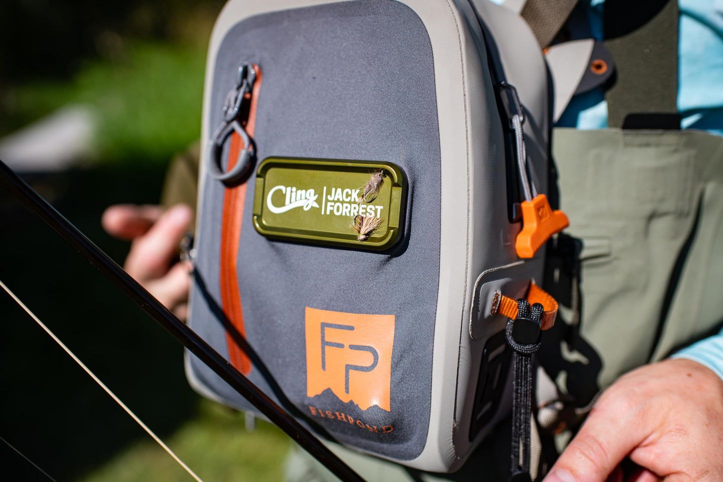 Cling Fishing Products Mag Grab Doublestack – Compact Magnetic Fly Holder/Fly Patch & Organizer for Fly Fishing Vest, hat, Waders and Fishing Packs