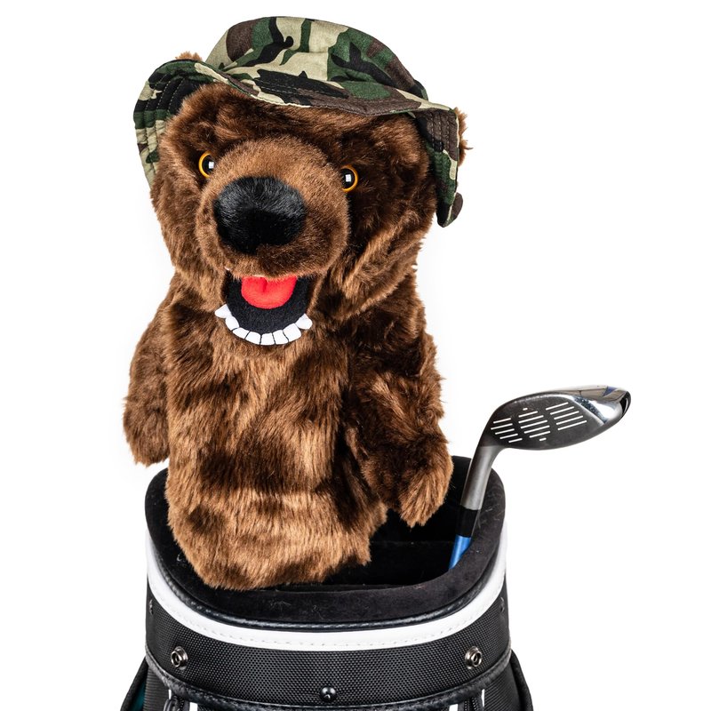 Daphne's Headcovers Military Bear Driver Headcover | Premium Driver Headcovers | Funny Golf Club Covers | Stylish Protection for Your Clubs | Men's Golf Gear | Driver Headcover for Men and Women