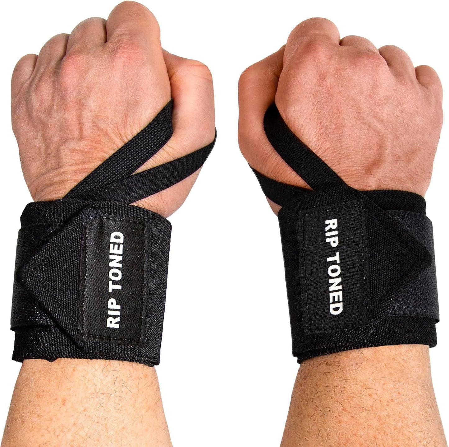 Wrist Wraps for Weightlifting - Adjustable 18" Powerlifting Straps | Durable Gym Support for Men & Women