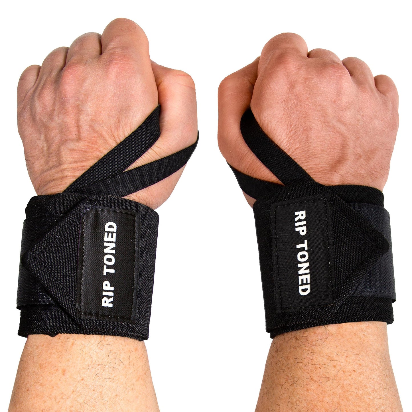 Rip Toned 18" Wrist Wraps for Weightlifting - Large Floral Flex, USPA