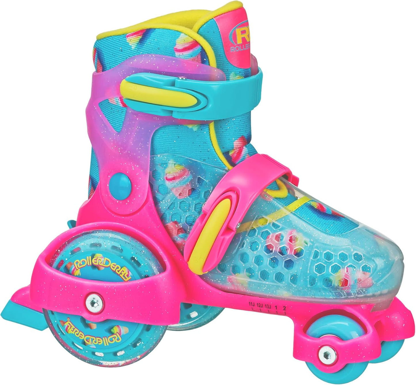 Beginner Roller Skates for Kids | Adjustable Sizing for Toddlers & Youth - Fun & Colorful Design