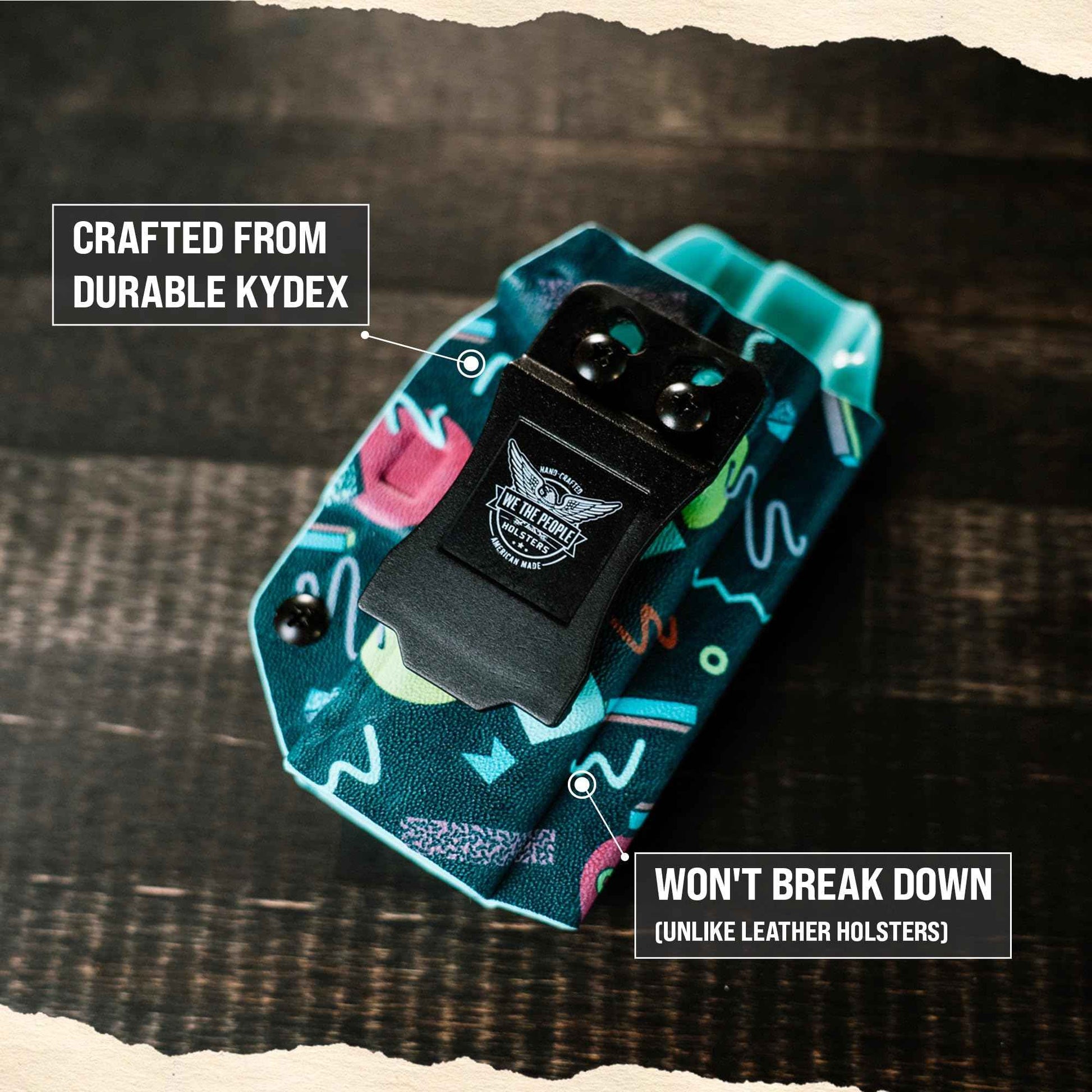 We The People Holsters - Blue Spartan Camo - Right Hand - IWB Holster Compatible with Sig Sauer P320 / P250 Full Size