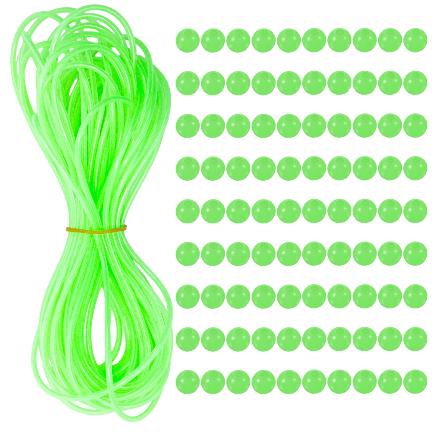 Luminous Fishing Beads & Luminous Tube Line Luminous Rigging Tube Fishings Angling Glow Tubing Tool for Fishing Rigs