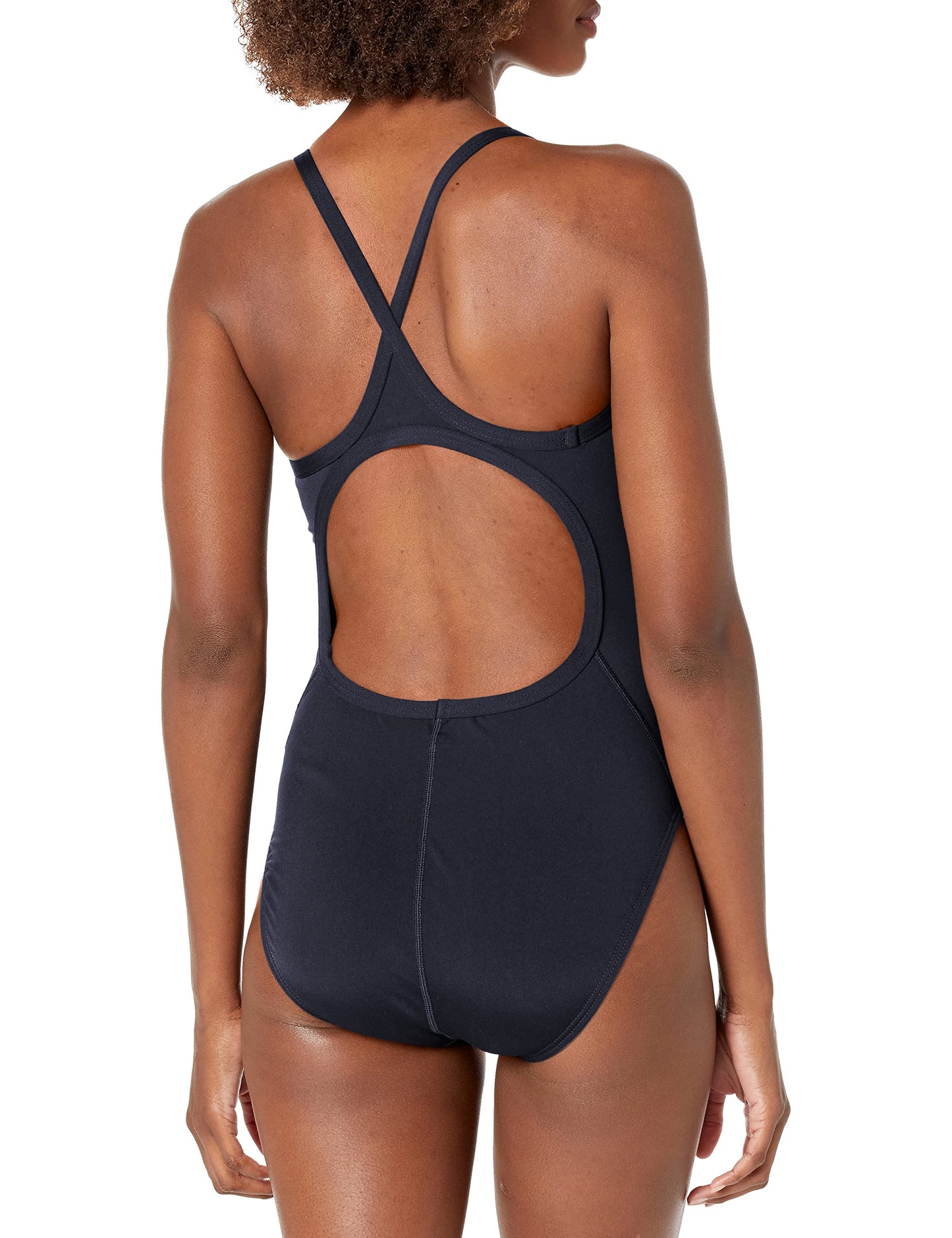 TYR Sport Women's Solid Durafast Diamondback Swim Suit,Black,36