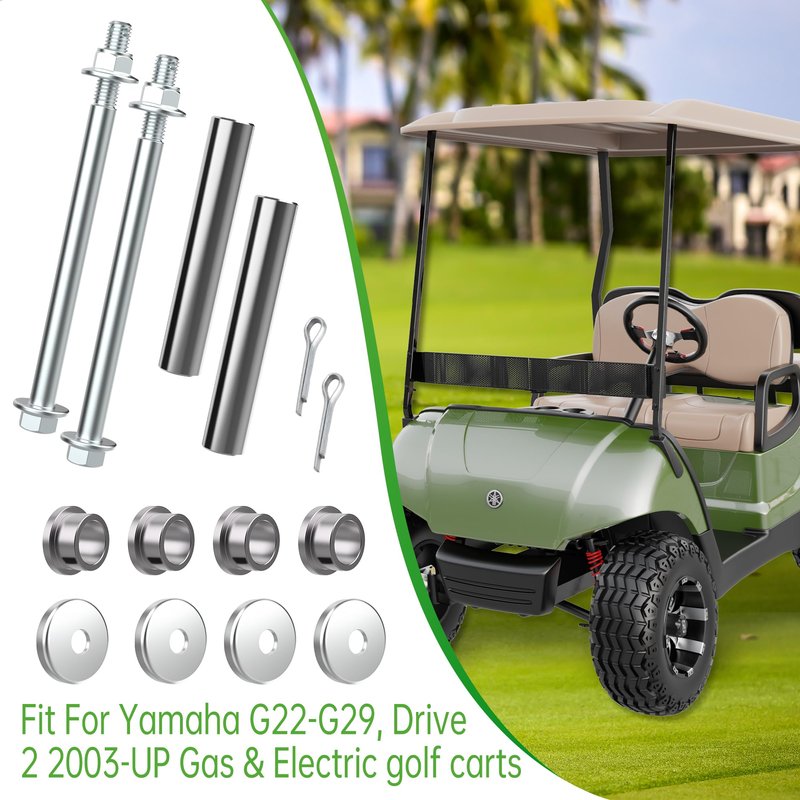 10L0L King Pin Spindle Knuckle Bushing Repair Kit for Yamaha G22-G29 & Drive 2 Golf Carts | OEM Replacement 90381-17067-00, 2NL-23448-00-00