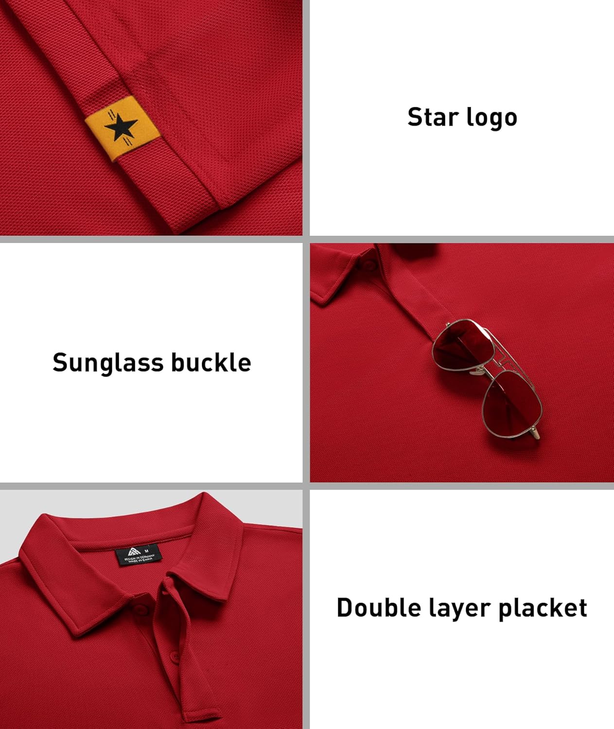 ZITY Men's Polo Shirts - 3 Pack Short Sleeve Performance Golf Tees | Casual Tactical Style