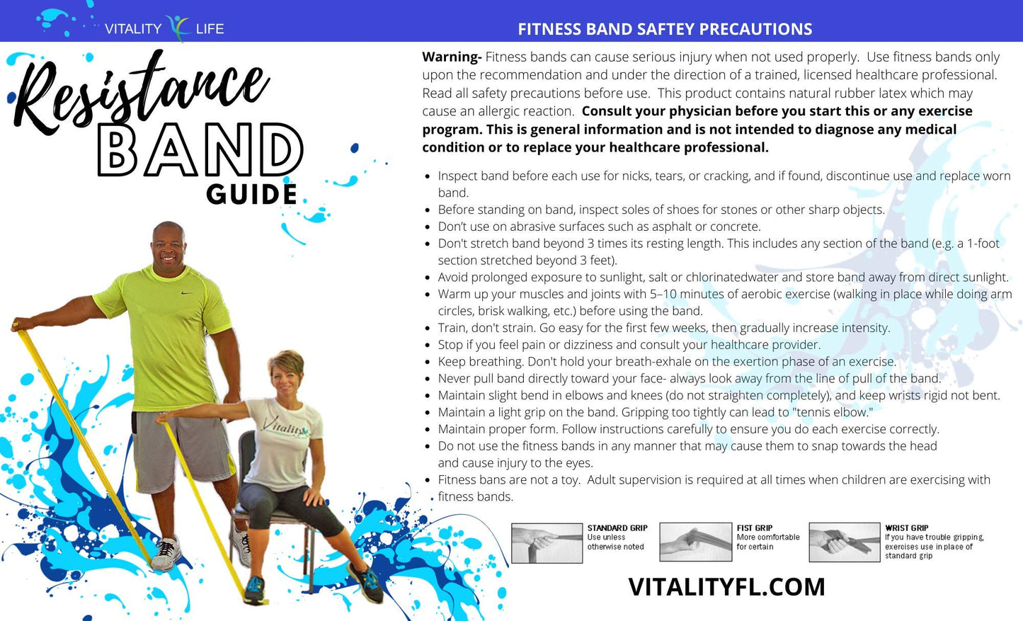 Resistance Band for Seniors: Exercise Band specifically Created for Seniors with Light Resistance and Longer Length + Instruction Guide. Latex Free. Exercise, Stretching, Physical Therapy