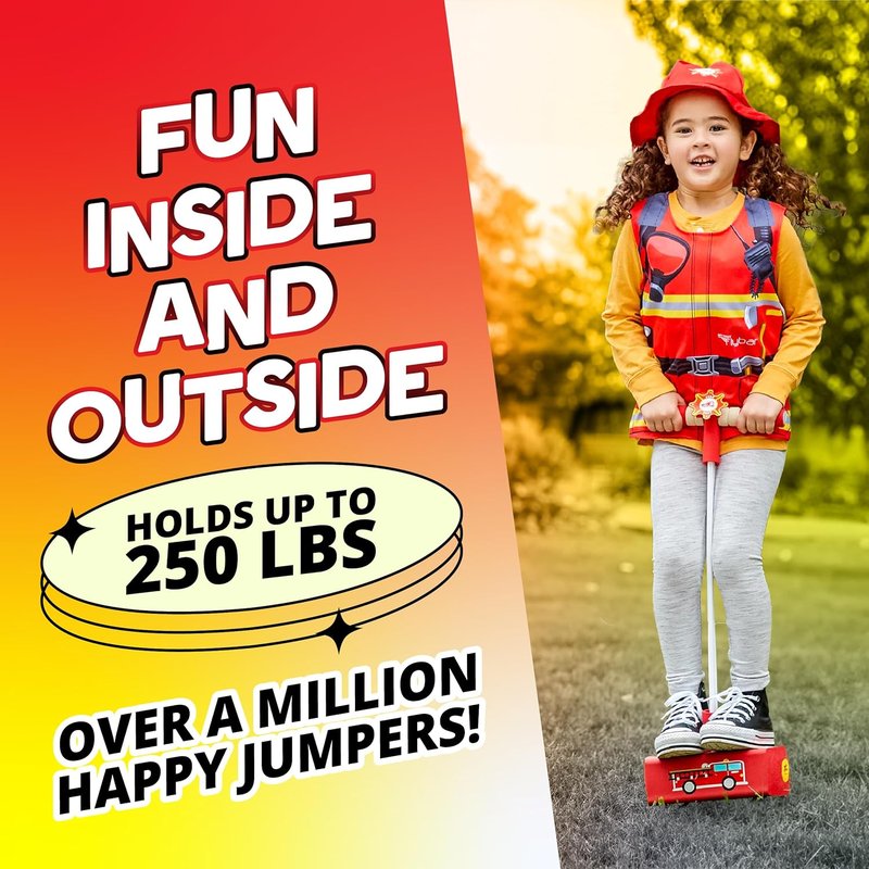 Flybar My First Foam Pogo Jumper - Safe & Durable Pogo Stick for Kids | Supports Up to 250lbs, Ages 3+