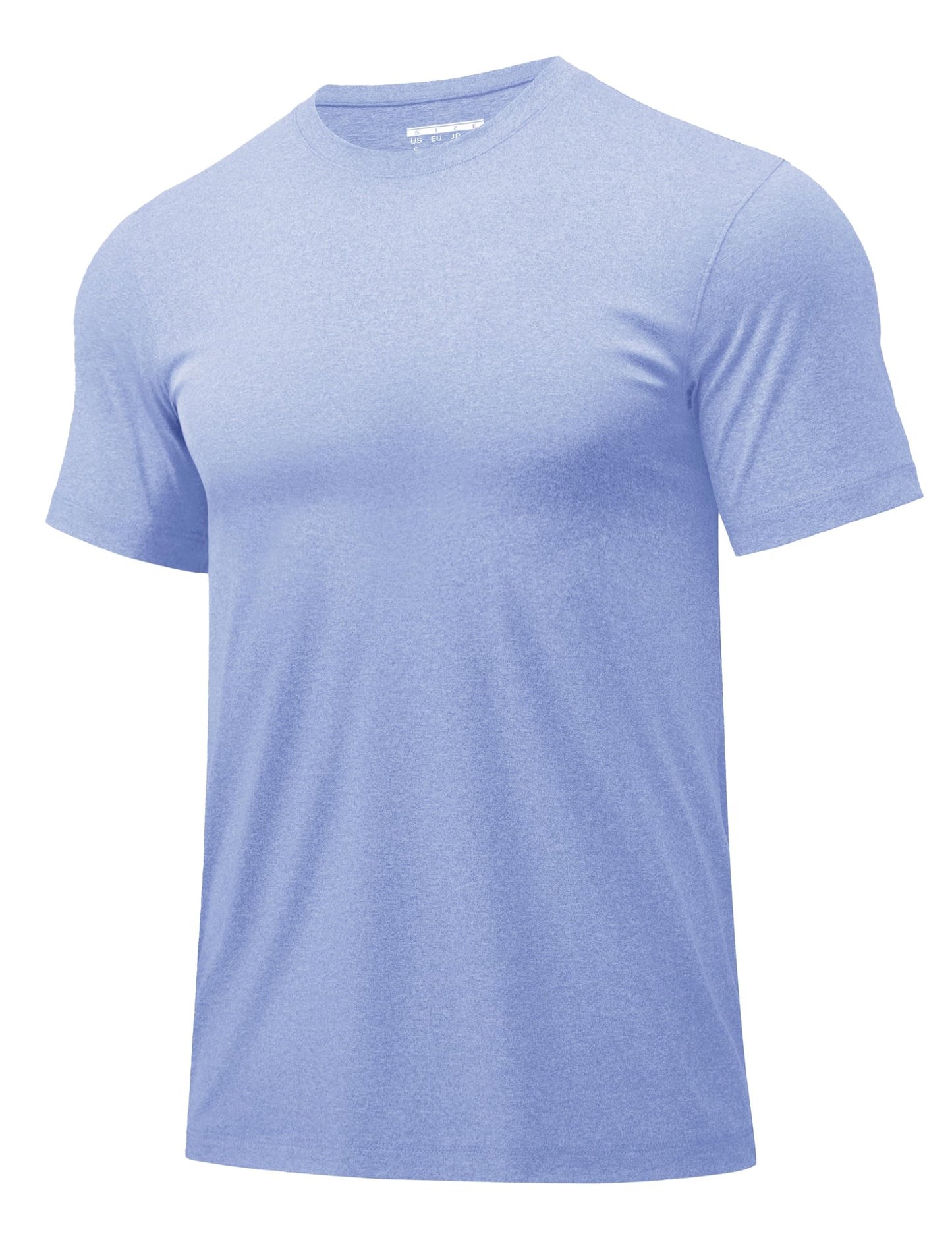 MAGCOMSEN Mens Short Sleeve Shirts Quick Dry Running Athletic T-Shirt Workout Casual Top Moisture Wicking Summer Shirt Blue, M
