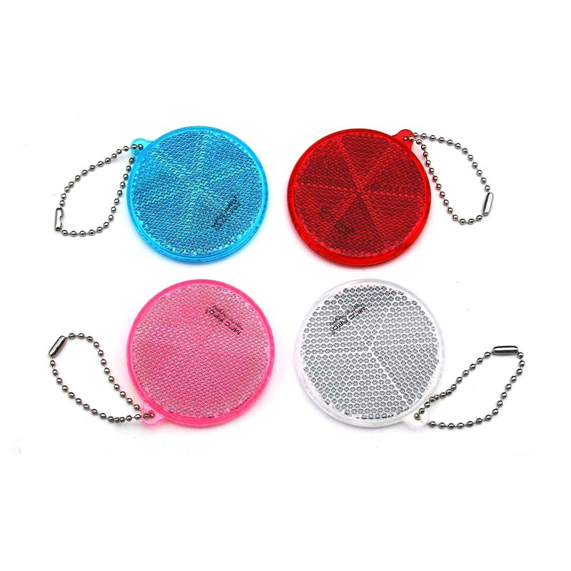 KOPPANG Safety Reflectors - Stylish Reflective Gear for Jackets, Bags, Purses, Backpacks, Strollers and Wheelchairs Circle Shape (Mix-4-Pack)