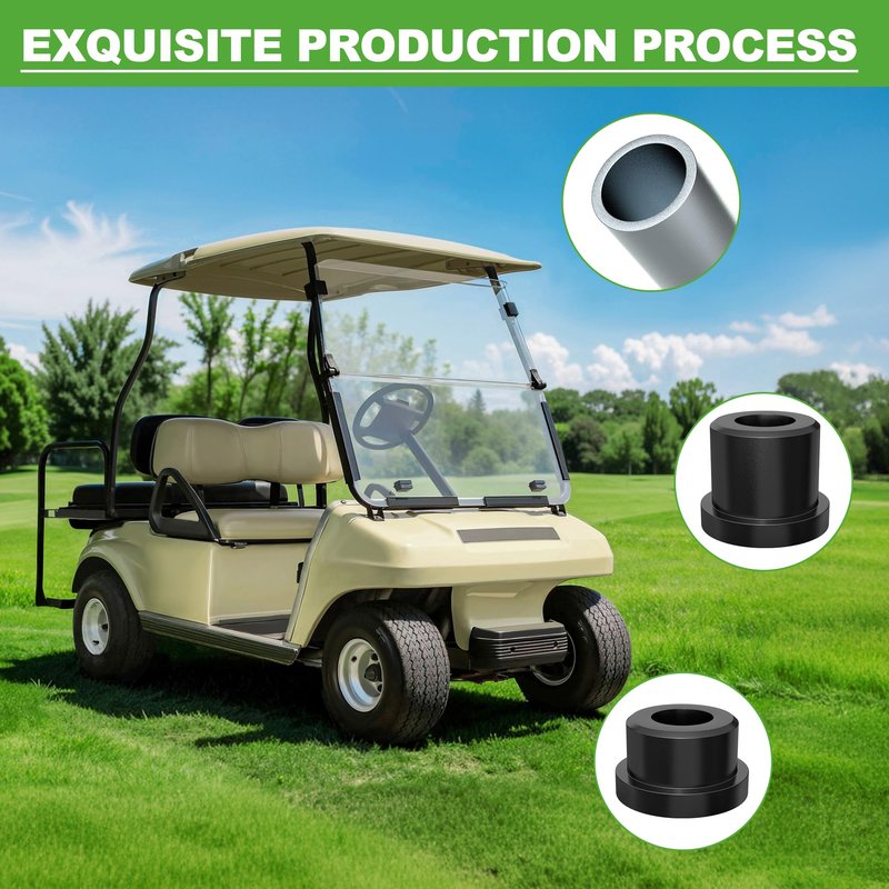 10L0L Golf Cart Front Lower Spring & Front Upper A-Arm Bushing Sleeve Kit for Club Car DS Gas & Electric 1992-up, Replace OEM #1016346 1016349 1016350 1012303 1015583