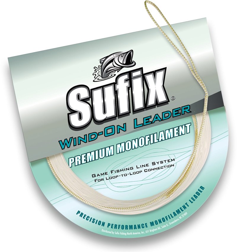 Wind-On Monofilament Leader 80 lb Clear - 11 Yds