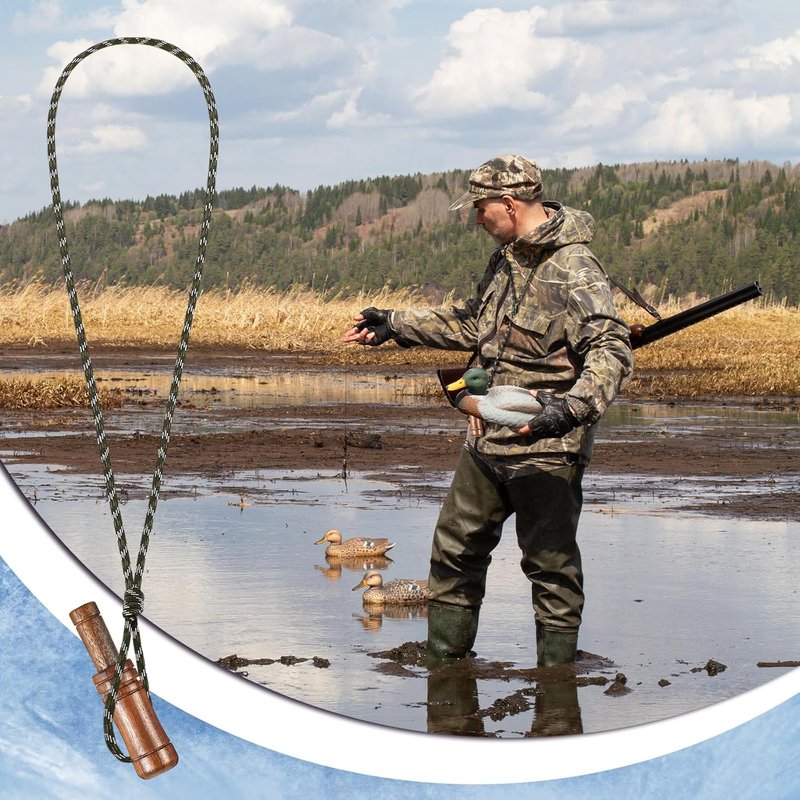Leyndo Duck Call Lanyard - Adjustable Hunting Accessory for Waterfowl | 2 Pcs Set, Perfect Gift for Outdoor Enthusiasts