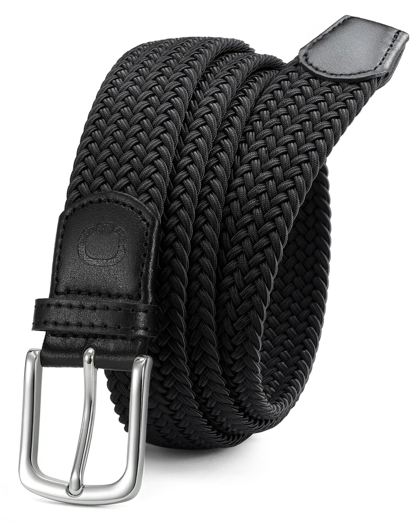 CHAOREN Stretch Belts for Men - Braided Elastic Golf Belt for Men 1 3/8"- Gift for Casual Jeans Shorts