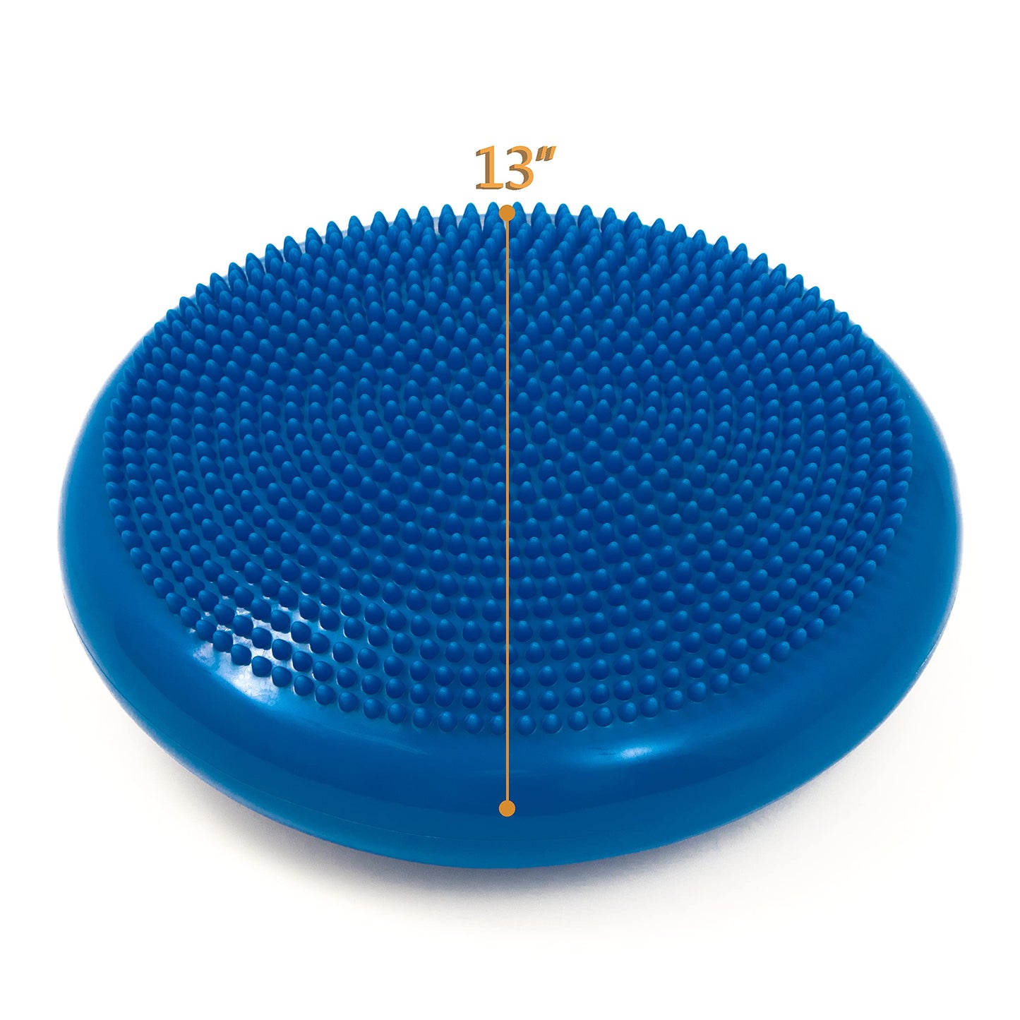 Trademark Innovations PVC Fitness and Balance Disc - 13-Inch Diameter - Set of 4 (Royal Blue)