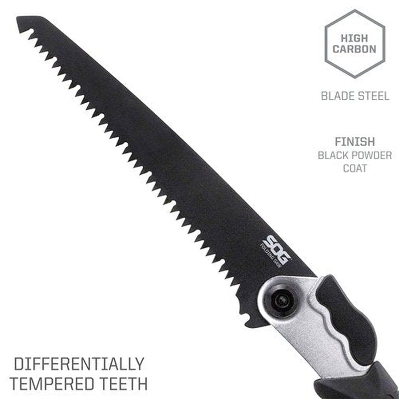 SOG FastHawk- Lighter, Faster, Agile Throwing Hatchet, Versatile Survival Tactical Axe & Folding Saw - Wood Saw, Hand Saw, Pruning Saw and Camping Saw