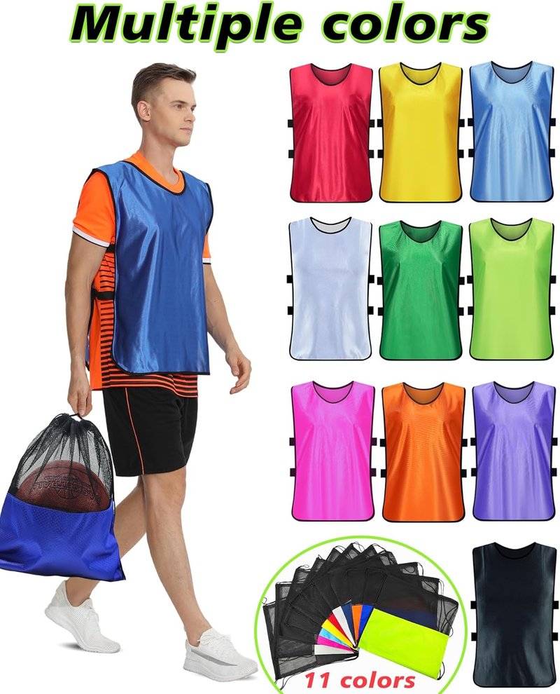 Custom Pinnies Youth Team Sports | Personalized Basketball Practice Jerseys - Add Logo/Text/Number