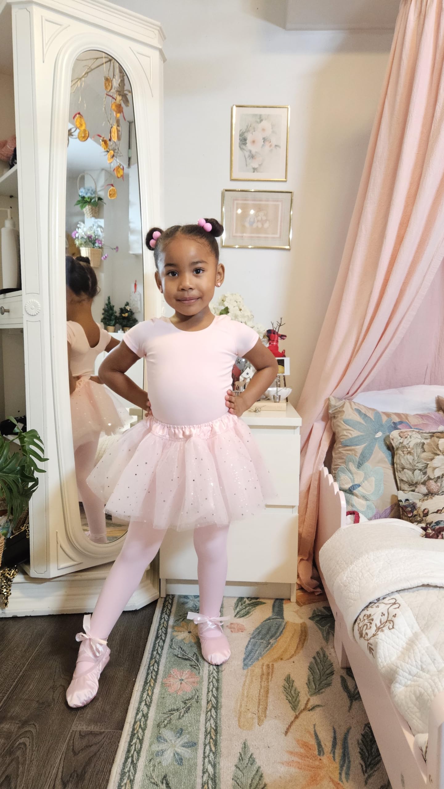 Stelle Girls' Ultra Soft Pro Dance Tight/Ballet Footed Tight(Toddler/Little Kid/Big Kid),BP,S