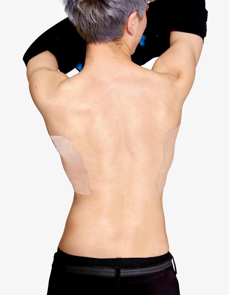 Pro Pre-Cut Synthetic Chest Binding Tape with Nipple Covers for FTM Transgender, Extra Wide, 7in, 20 Strips (Beige)
