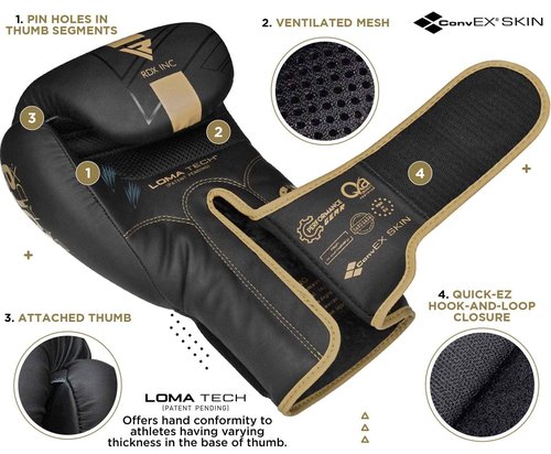 RDX Kids Unfilled Punching Bag Set 2FT with Boxing Gloves, Non Tear Maya Hide Leather Kara Junior Hanging Bag for Kickboxing MMA Muay Thai Taekwondo Karate BJJ Strength Training, Home Gym Equipment