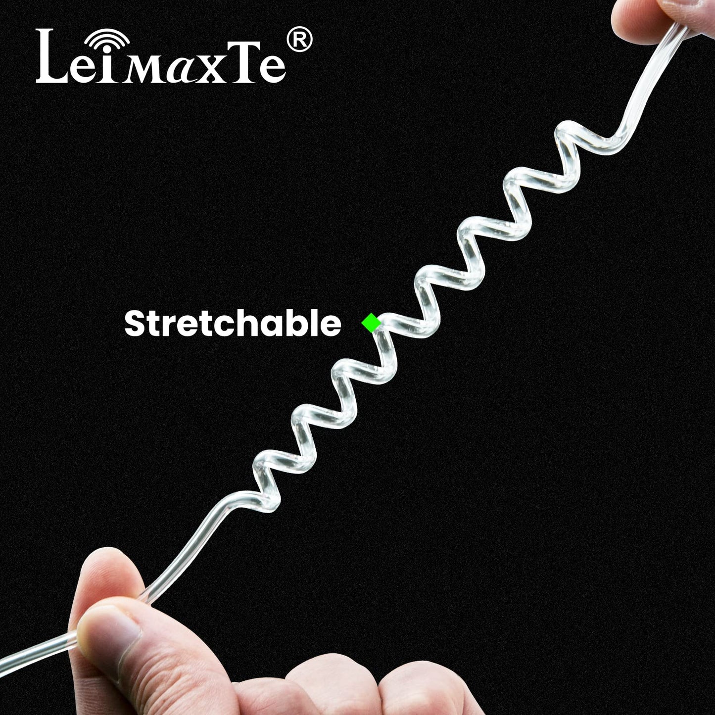 LEIMAXTE Acoustic Tube Earpiece Coil Tubes Replacement for Two Way Radio Headsets FBI Style Motorola Kenwood Walkie Talkie Earpieces with 2X Radio Earbuds (2 PCS)