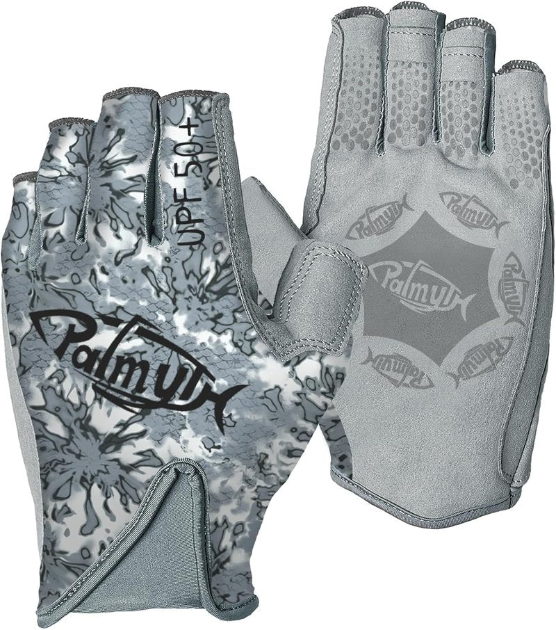 Palmyth Fingerless Sun Fishing Gloves - UPF 50+ UV Protection for Kayaking, Paddling & Canoeing