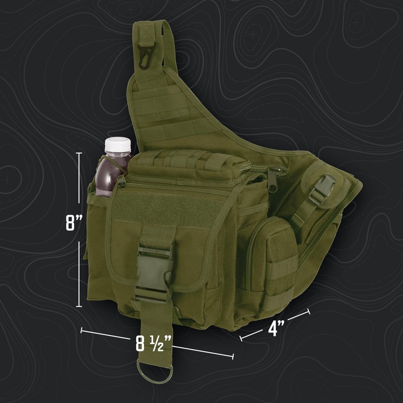 Rothco Advanced Tactical Bag - Durable EDC Shoulder Bag with Discreet Utility Storage, Coyote Brown
