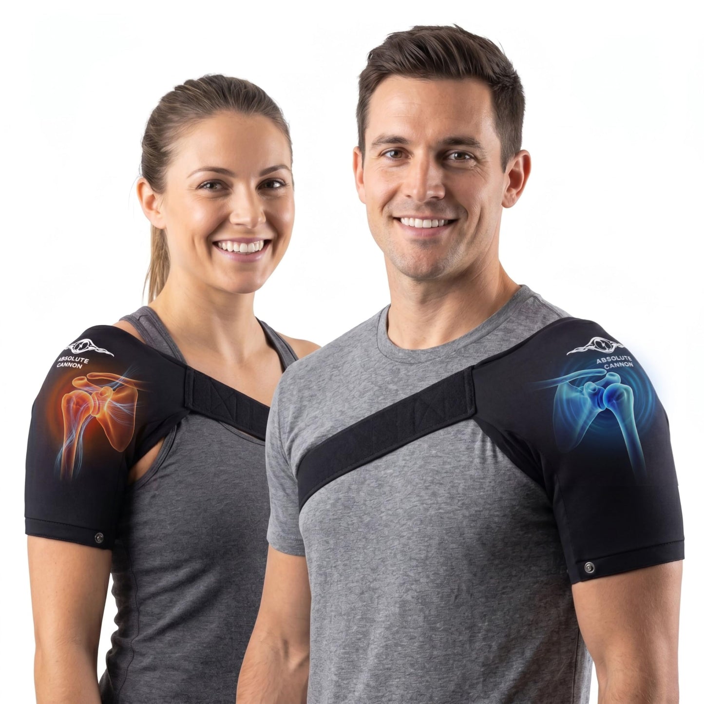 Hot & Cold Shoulder Brace for Men & Women - Rotator Cuff Shoulder Brace - Compression Sleeve for Pain Relief - Adjustable Shoulder Support Sling - Reusable Ice & Heat Therapy Wrap - Fits Left & Right