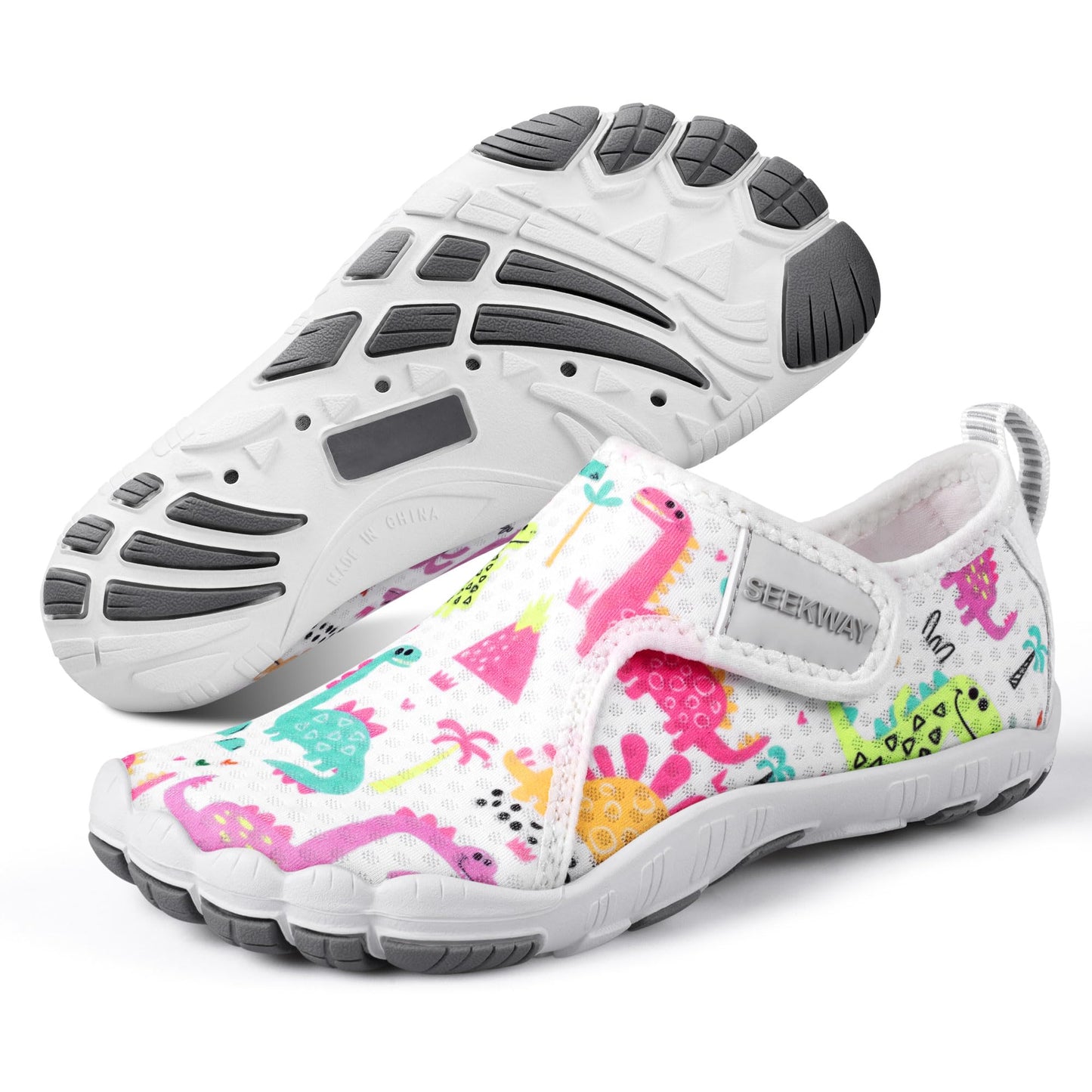 SEEKWAY Barefoot Water Shoes for Kids - Wide Toe Box and Quick-Dry Sand Shoes Toddler for Hiking Swim Beach Pool Kayak Sport Accessories, Camping Essentials Non-Slip for Boys Girls Sizes