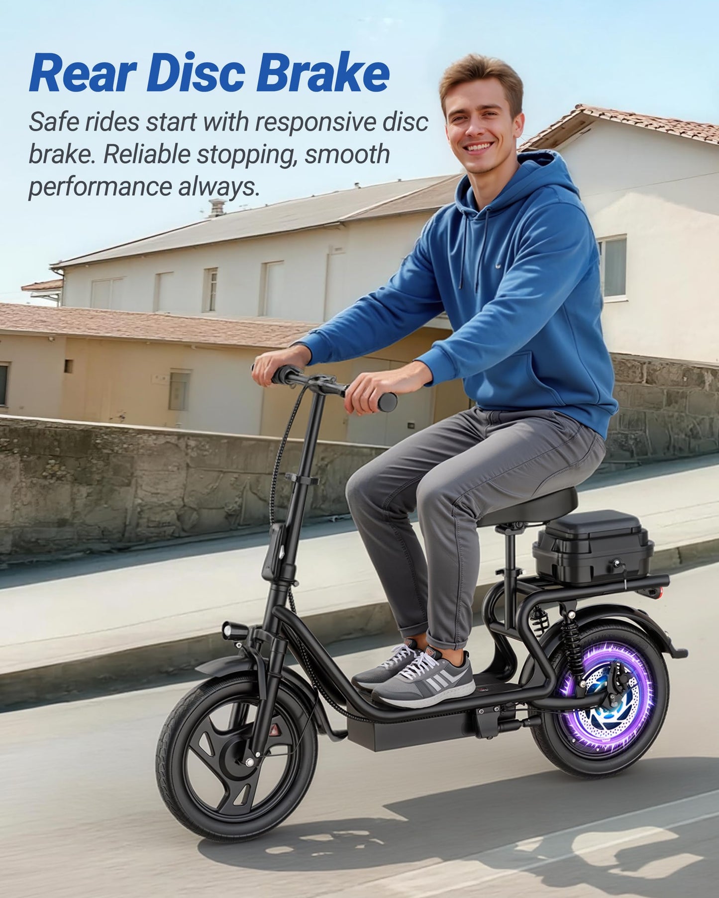 MAXSHOT Electric Scooter for Adults, 8.5/14" Tires, 19/22Mph, 350W/500W Motor, 16-28 Miles Range, Folding E-Scooter with Dual Suspension,APP Control