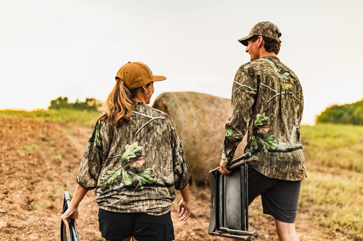 Mossy Oak Camo Hunting Shirts for Men - Long Sleeve, Lightweight & Breathable Fabric