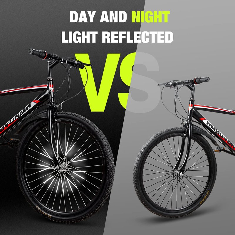 PSLER 36 PCS Spokes Reflectors - Spoke Skin Spoke Covers Trim Wrap Cover Decoration Protector Pipe Motorcycle Motocross Pit Dirt Bike