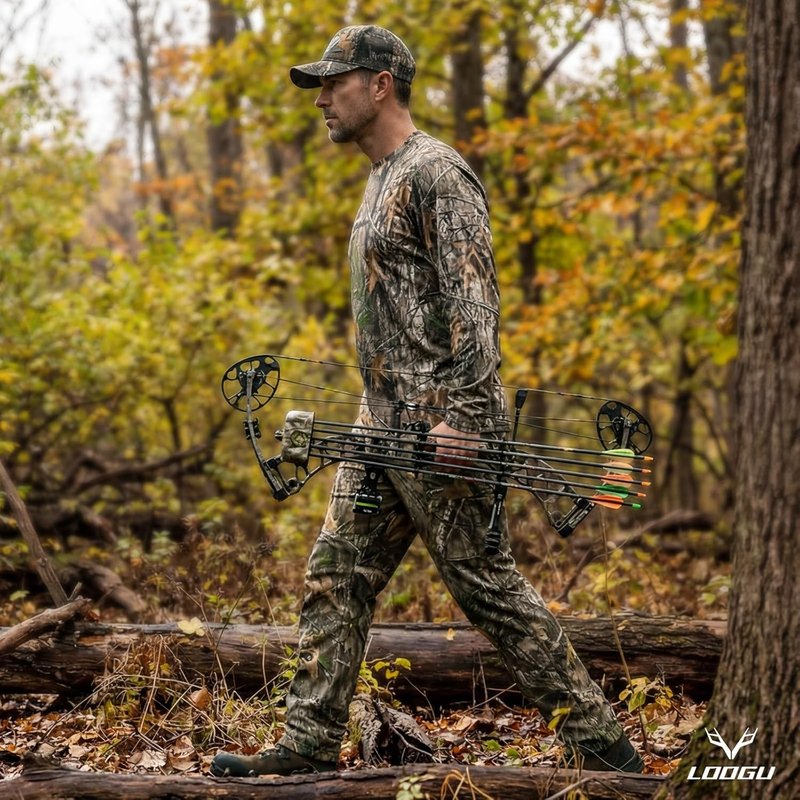 Camo Hunting Pants for Men - Water-Resistant, Quiet Design | 6 Pockets, Matte Finish