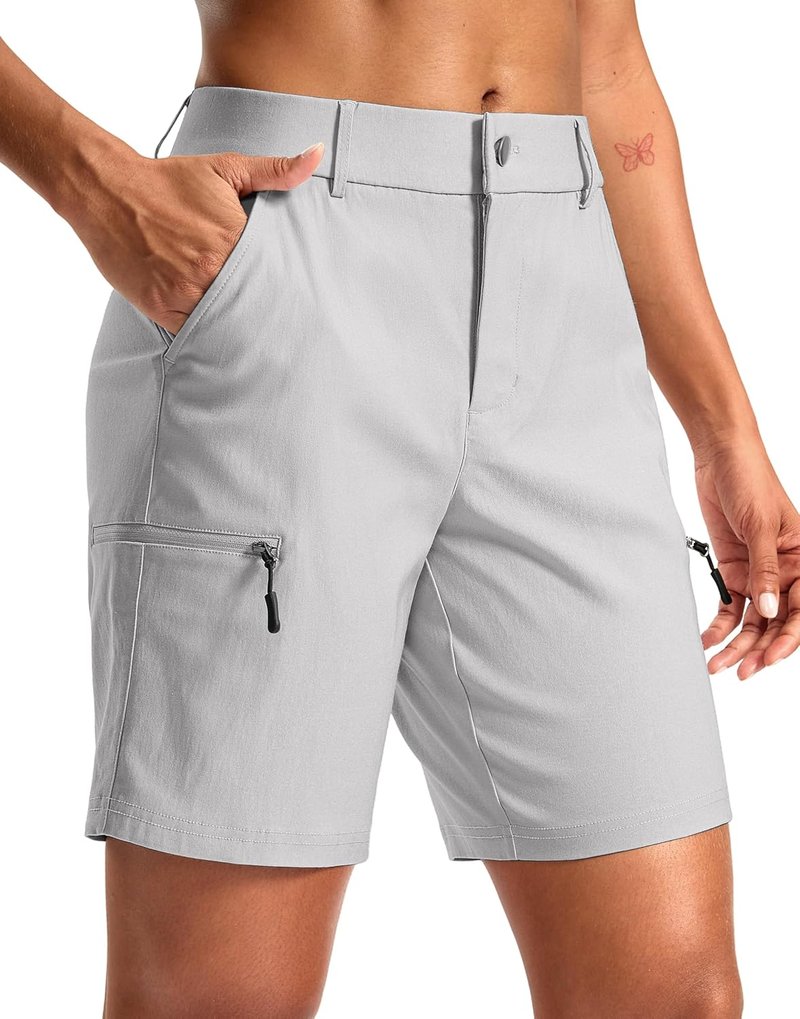 Women's Quick Dry Hiking Cargo Shorts - Lightweight Summer Travel Shorts with Pockets | 7-Inch