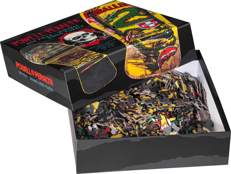 Powell Peralta Yellow Caballero Chinese Dragon Skateboard Puzzle