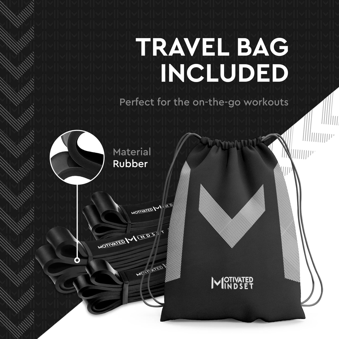 Set of 3 Resistance Bands with Travel Bag for Working Out | Heavy Duty Rubber Bands for Weightlifting and Stretching | Set of 3 (15-20lbs, 20-40lbs, 40-60lbs)