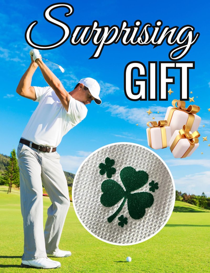 CybGene Irish Gifts Golf Towel, Irish Gifts for Women, Irish Golf Towle, St. Patrick's Day Gifts, Irish Towel, 40 x 60cm Microfiber Golf Towel for Golf Bags