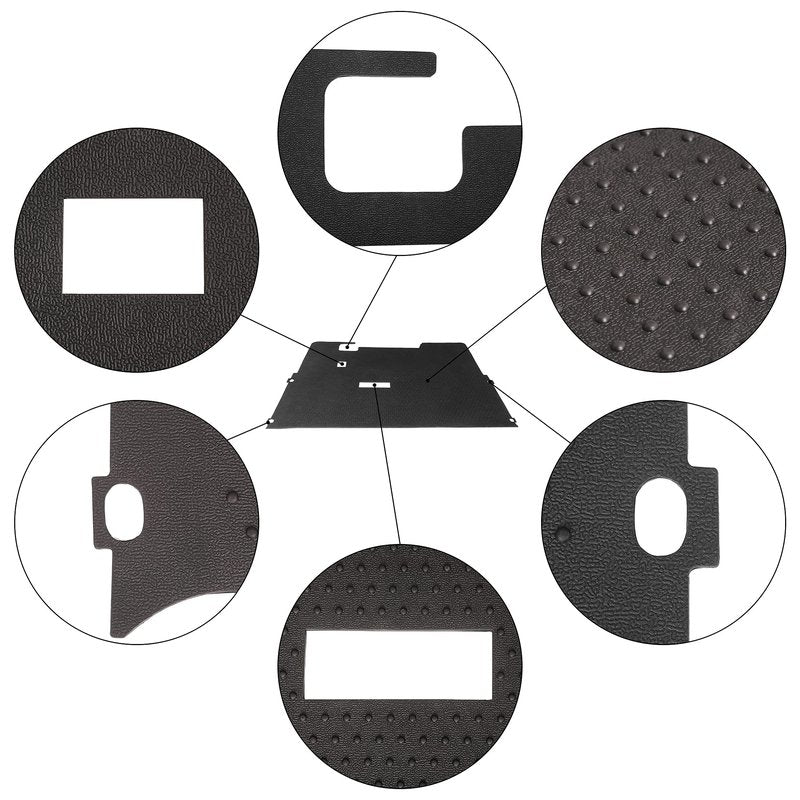 10L0L Golf Cart Full Coverage Liner Floor Mat for EZGO TXT 1996-up Electric and Gas, Black