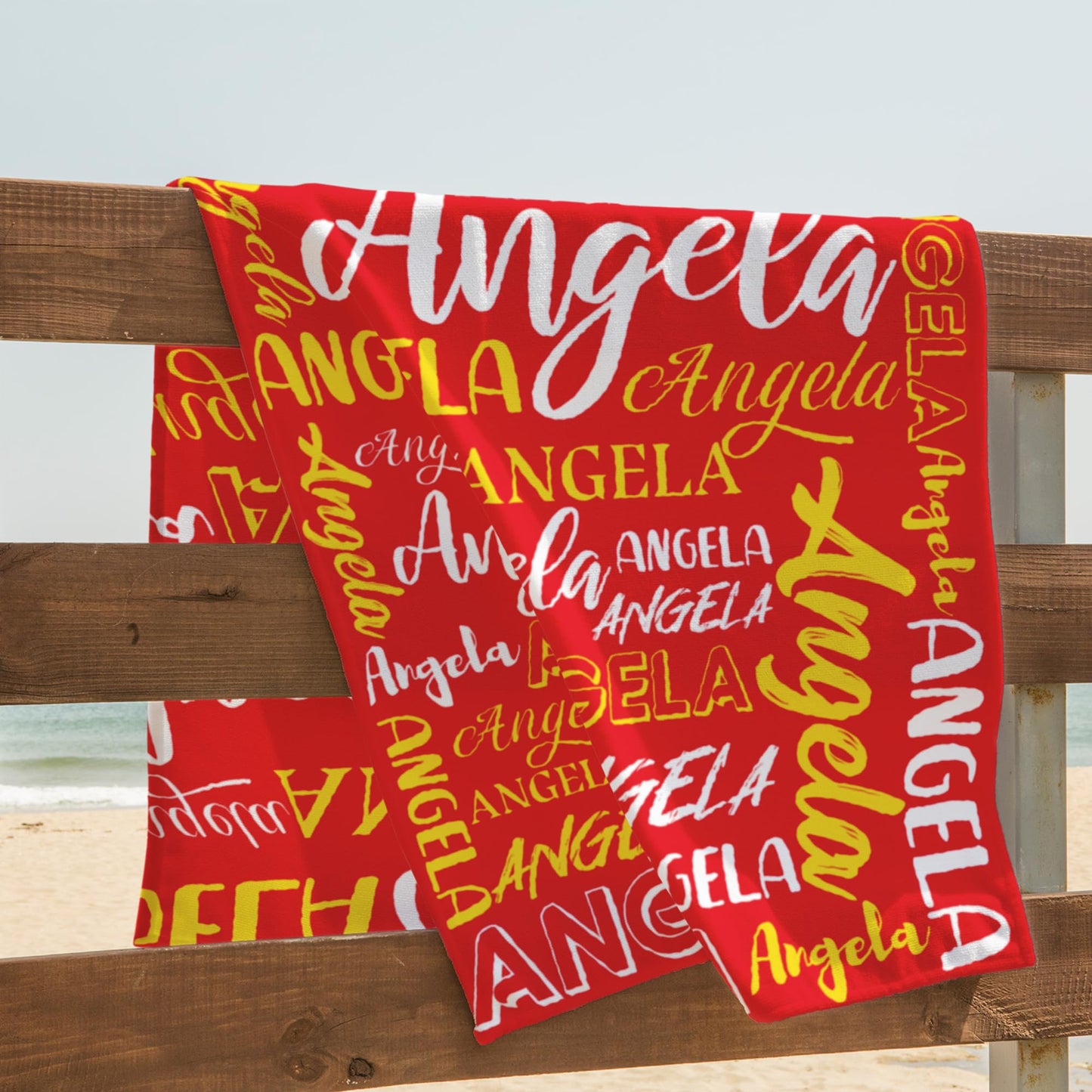 Esmtuaij Personalized Beach Towels for Kids and Adults, Custom Beach Towels with Name, Custom Quick-Drying Travel & Pool & Beach Towels,Customized Gifts for Women & Men & Children