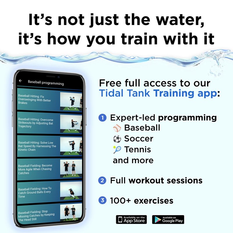 Tidal Tank Classic - Aqua Bag with Water, Sandbag Weighted Workout Equipment for Strength Training Adjustable Weights for Core Stability, Free App for Full Body Workout - up to 49 lb