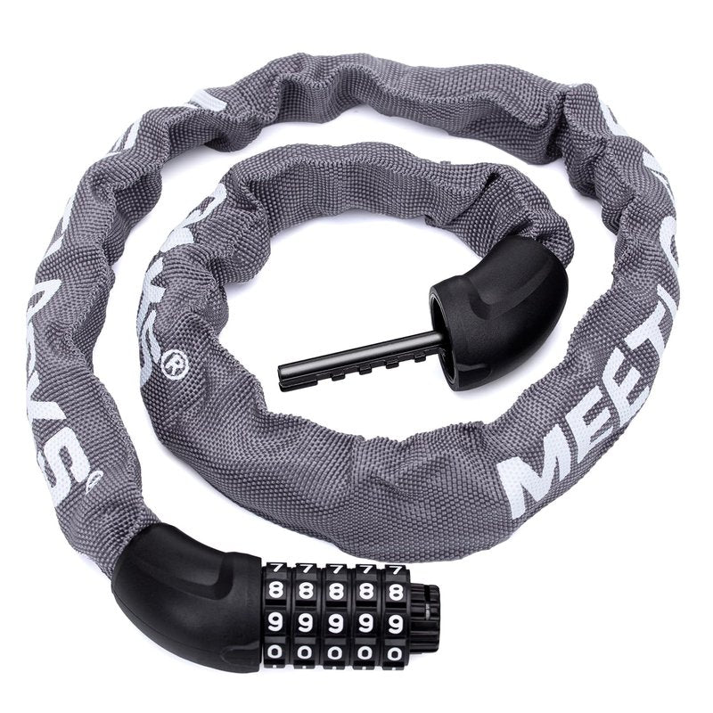 MEETLOCKS Bike Chain Lock,3.2 Feet Blue 5 Digit Combination High Security Anti Theft Lock,Heavy Duty Resettable Keyless Bicycle Lock for Bicycle Scooter Motorcycle Door Gate