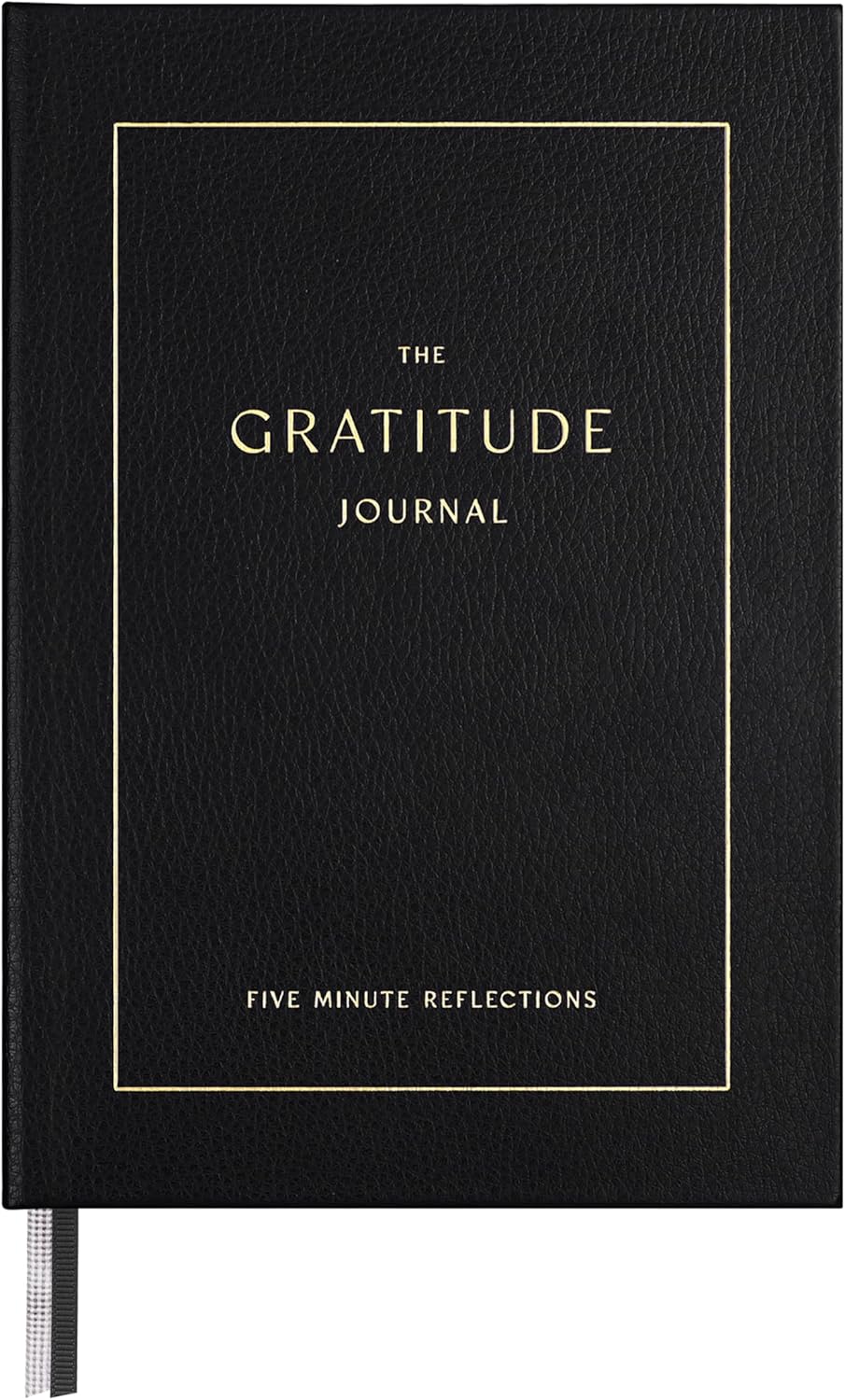 Gratitude Journal for Women - 5 Minute Daily Mindfulness Practice with Prompts & Quotes | Undated Bold Black Notebook