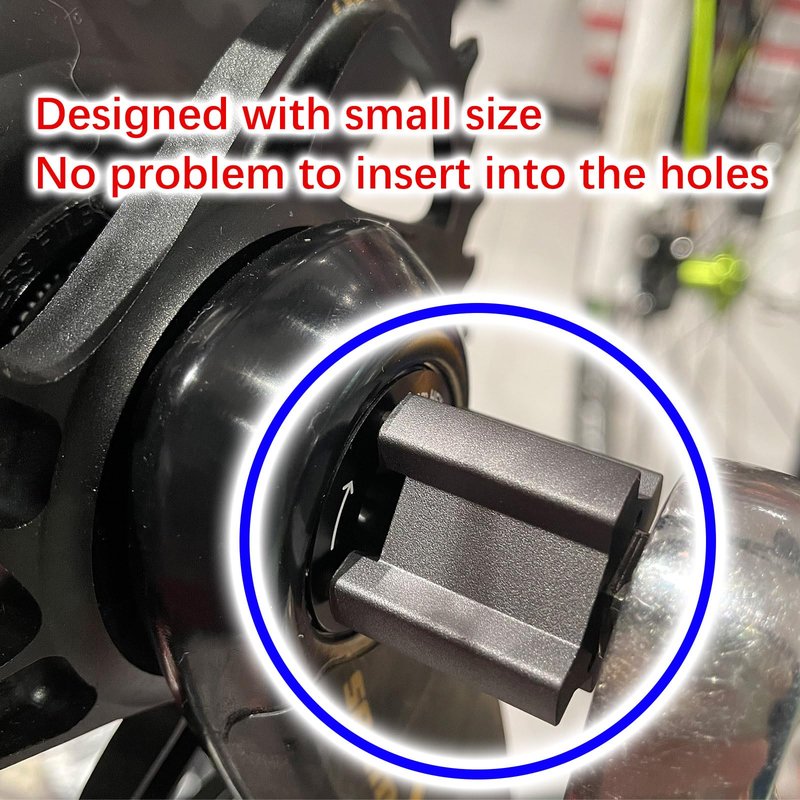 ATUECHUE Dub Cap and Remove Tool for SRAM BB30, Portable Bike Crank Arm Cover Remover Tool Compatible with SRAM Dub Self- extracting Crankset Arm Cap, Non-Round Design Easy Insertion