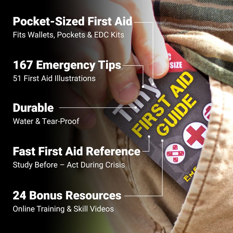 Tiny Survival, Disaster & First Aid Guide – Pocket Emergency Preparedness Handbooks for Safety, Crisis Response & Natural Disasters (3-Pack)
