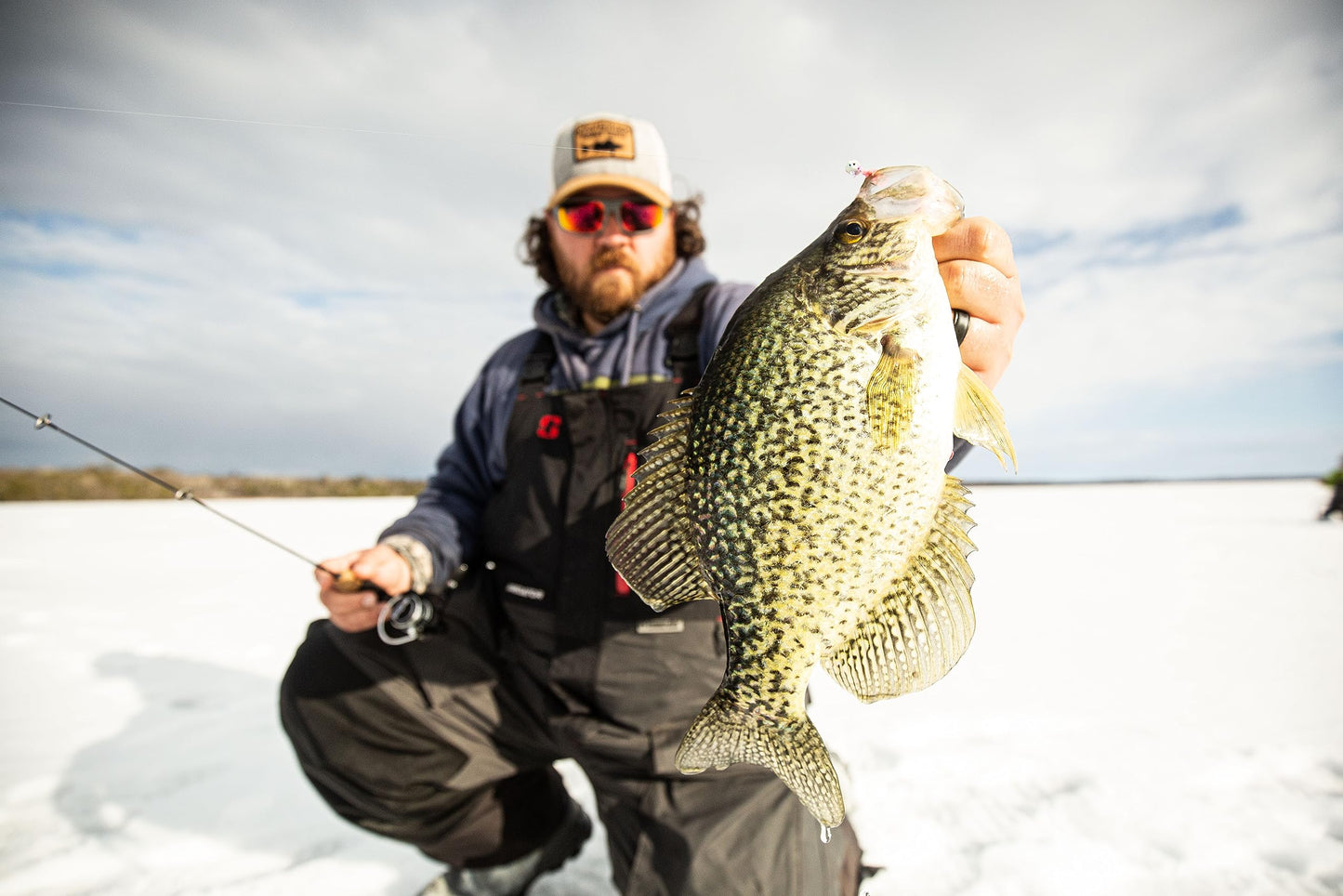 Northland Fishing Tackle Tungsten Flat Fry Panfish Jig for Ice Fishing & Fishing Crappie, Perch, & Bluegill, Glo White, 1/16 Oz Jig Head