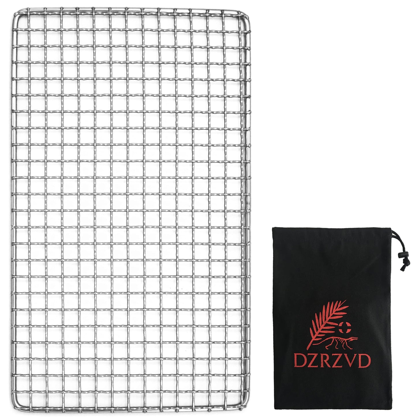 DZRZVD-The Bushcraft Backpacker's Grill Grate - Welded Stainless Steel Mesh (Upgrade Camping Fire Rated)-7.48"X12.6"