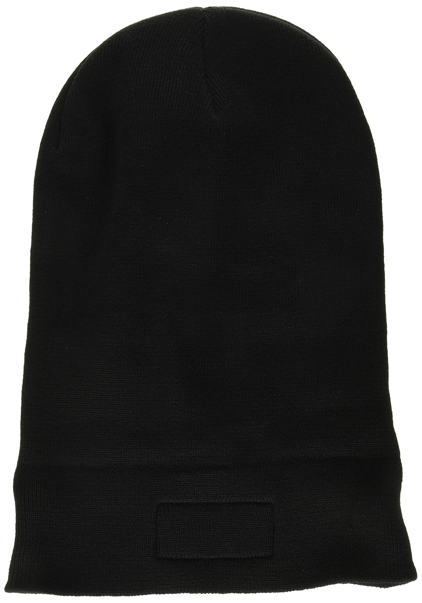 Timberland Men's Long Patch Beanie, Black, One Size