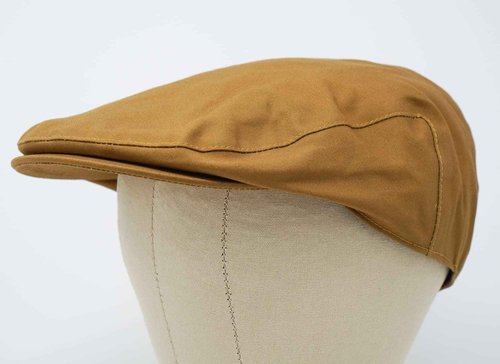 The Stanley - Waterproof - Dry Wax Flat Cap - Tan - 58cm