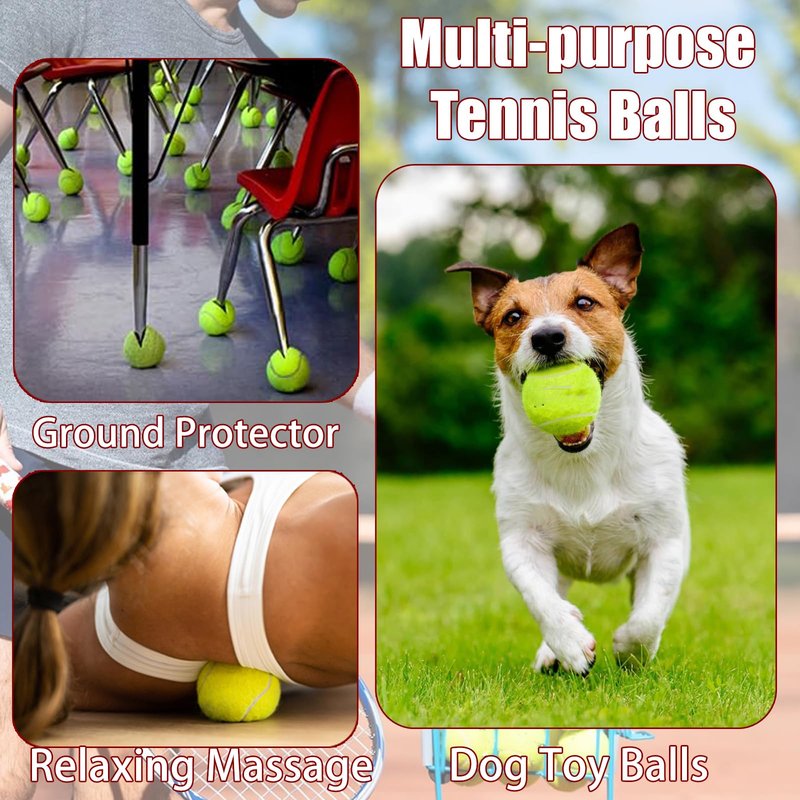 Magicorange Tennis Balls, 30 Pack Advanced Training Tennis Balls Practice Balls, Pet Dog Playing Balls, Come with Mesh Bag for Easy Transport, Good for Beginner Training Ball (Green)