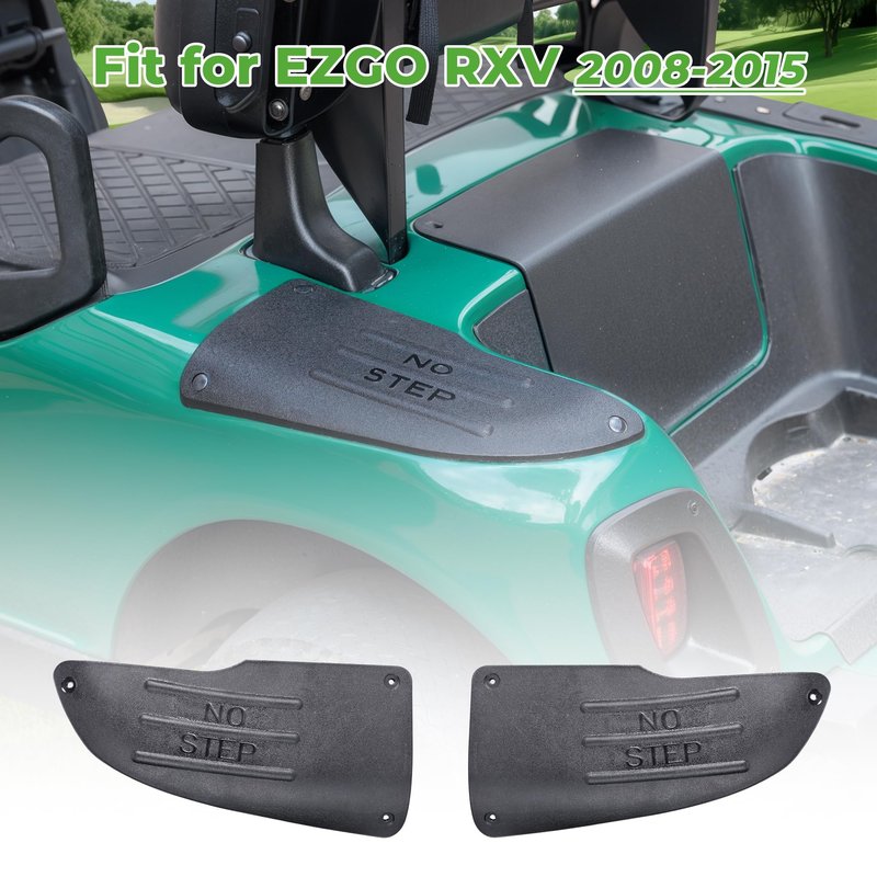 10L0L Golf Cart Rear Side Guard Set - Driver Side & Passenger Side Replacement Parts Compatible with EZGO RXV Golf Cart Models, Rugged and Durable, OEM# 601864 & 604865 & 601865
